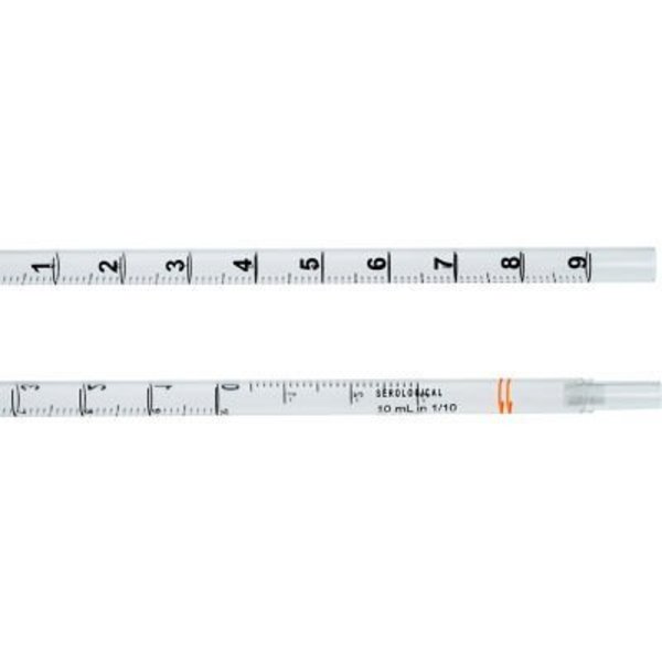 Celltreat Scientific Products CELLTREAT 10mL Serological Pipet, Open End, Individually Wrapped, Sterile, Polystrene, 200/PK 229224B